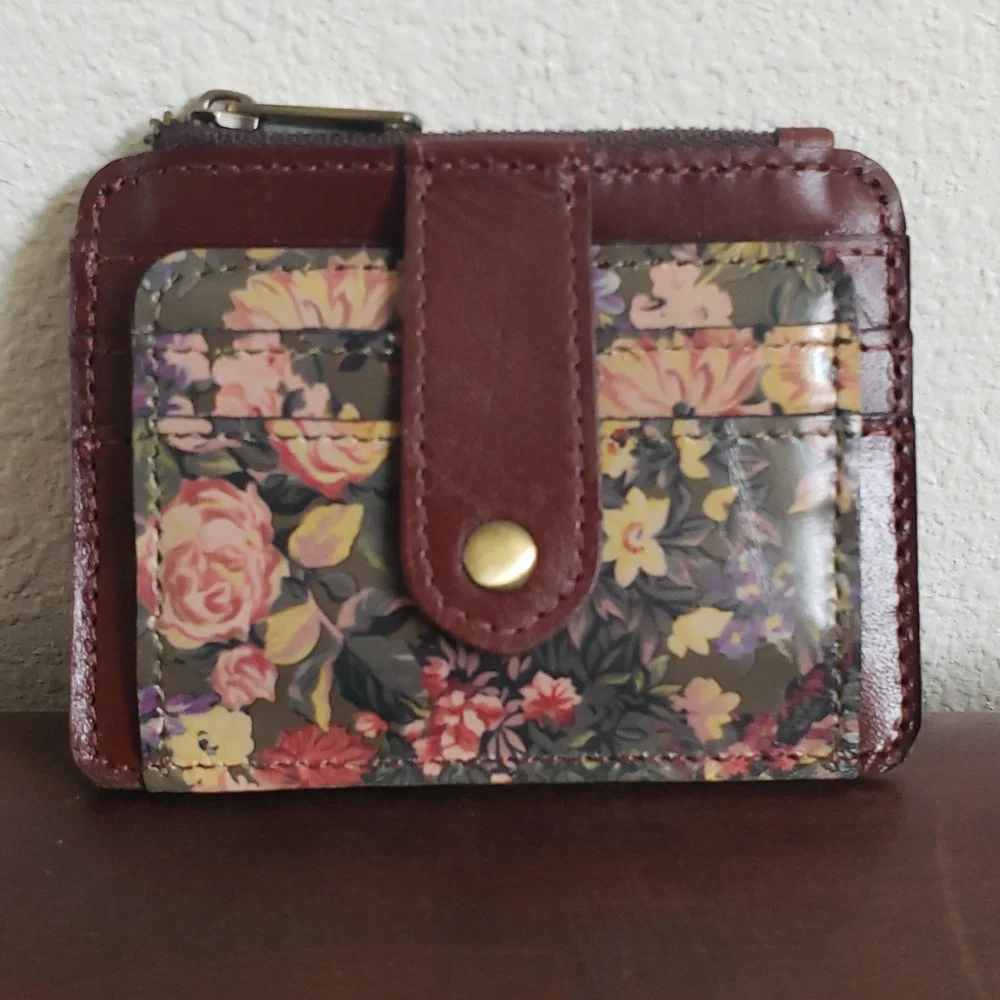 Patricia Nash Nerina Crossbody & Cassis RFID Leather Wallet English Country - Picture 6 of 16